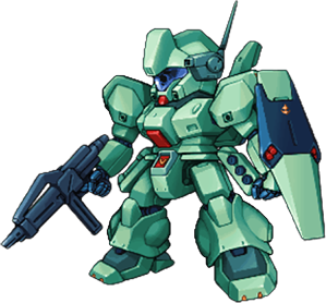 Jegan full-body art — Super Robot Wars T