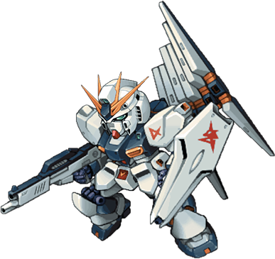 Nu Gundam full-body art — Super Robot Wars T