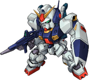 Gundam Mk-II full-body art — Super Robot Wars V