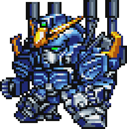 Gundam Heavyarms Custom full-body art — Super Robot Wars W