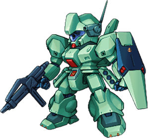 Jegan full-body art — Super Robot Wars X