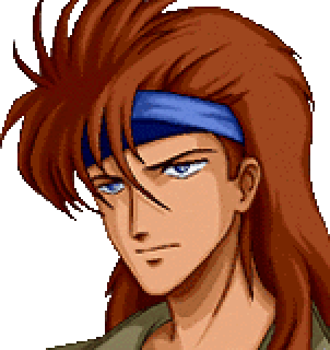 Ryo face portrait — Super Robot Wars XO (port)