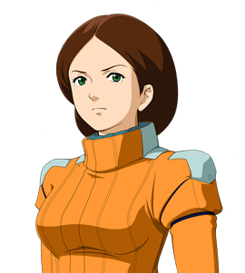 Emma face portrait — Super Robot Wars Y
