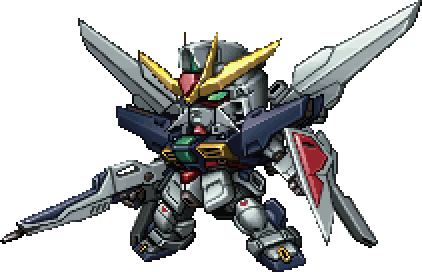 Gundam Double X full-body art — Super Robot Wars Z