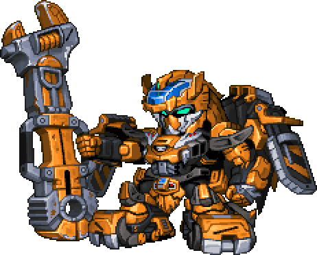 ガンレオン full-body art — Super Robot Wars Z