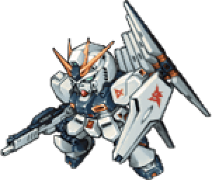 Nu Gundam full-body art — 2nd Super Robot Wars Z: Hakai-hen