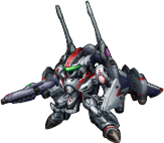 VF-25FメサイアB・TP 기체 전신 — 제2차 슈퍼로봇대전 Z 재세편